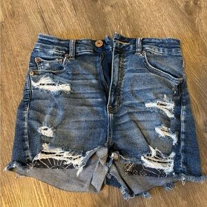 American Eagle high rise denim shortie